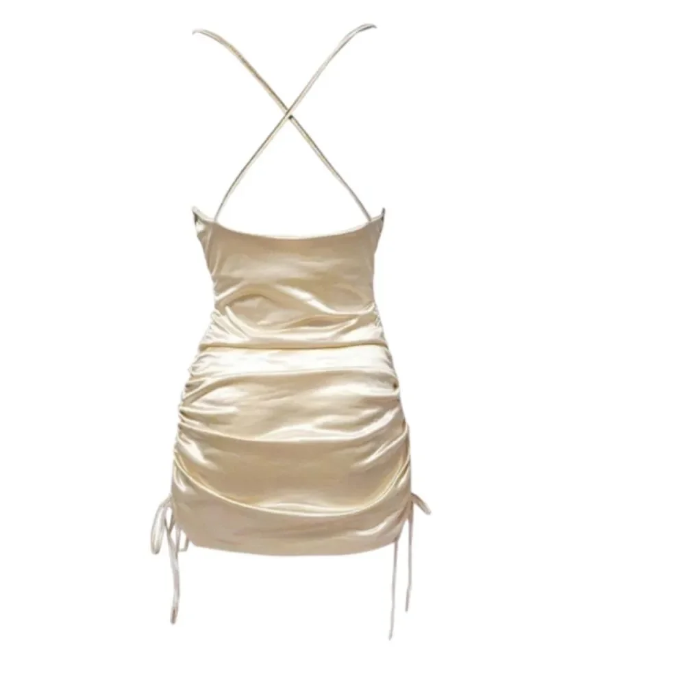 Leau Cabo Mini Bodycon Dress in Champagne Size‎ XS